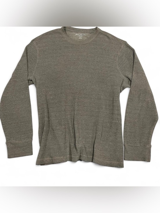 Eddie Bauer Other - Eddie Bauer Heathered Brown Outdoor Waffle Knit Thermal Long Sleeve